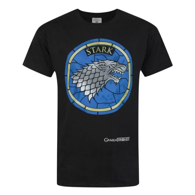 Game Of Thrones - Maglietta a maniche corte con stemma Stark effetto (NS5133)