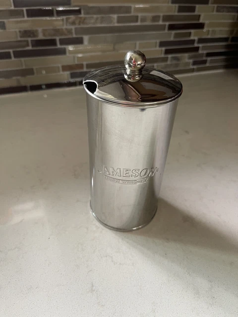 Jameson Irish Whiskey Single Serve Ice Bucket with Strain-Stainless Steel