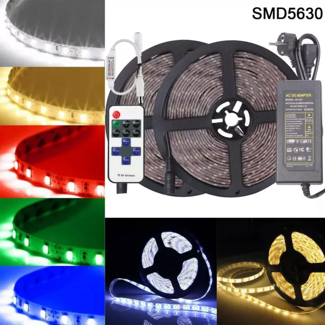 RGB LED Stripe 5630 SMD Leiste Streifen Band Licht Leuchte Lichterkette 1m-10m