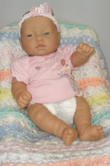 Sweet Vintage Preemie All Vinyl Baby Doll by Berenguer for Reborn, Keeps