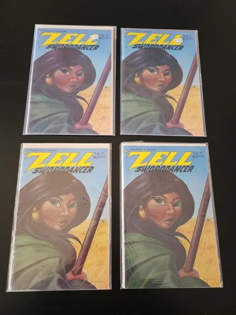 Zell Sworddancer #1 Lot Of 4 Comics