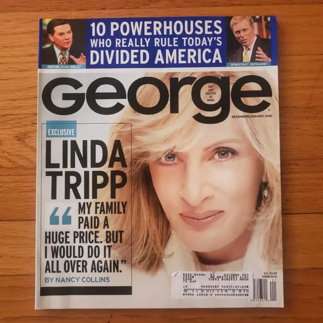 George Magazine Linda Tripp Lewinsky Clinton Jfk Jr December 2000 ...