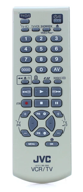 TÉLÉCOMMANDE JVC AVEC AFFICHAGE AFFICHAGE pour MAGNÉTOSCOPE DES ANNÉES