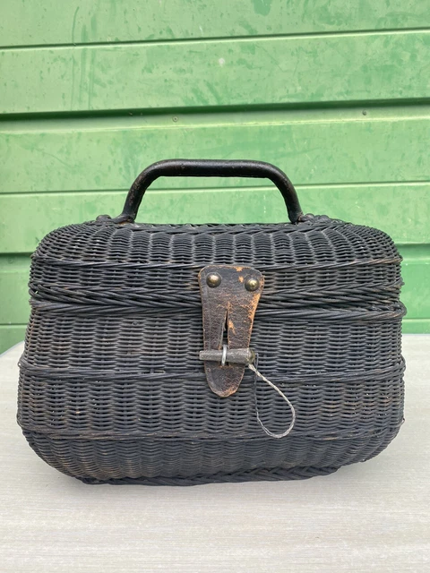 Panier à poissons Vintage en osier, Cage de pêche,... – Grandado