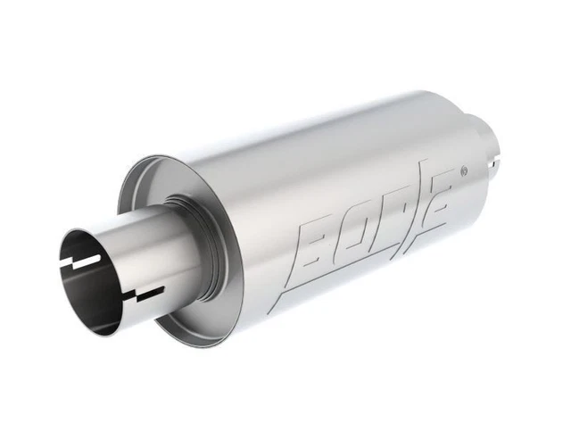 Borla Universal Pro-XS Round S-Type 2.5in Inlet/Outlet Center/Center Notched Muf