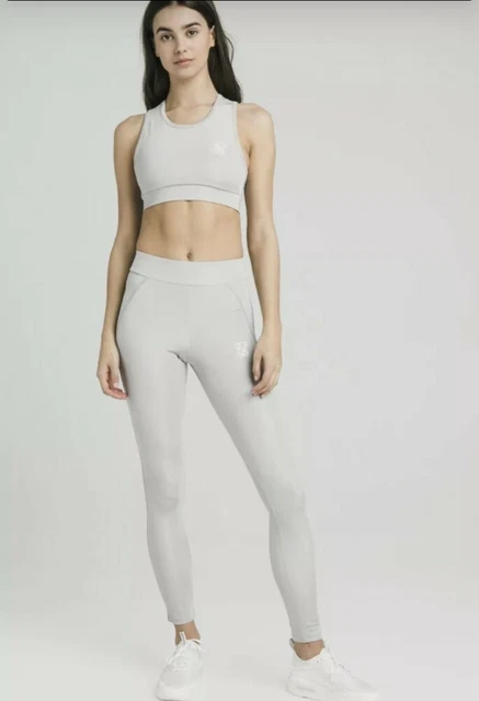SIKSILK WOMEN S DISCO Leggings Silver SIZE UK10 25.00 PicClick UK