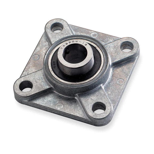 DAYTON 1F546 4 Bolt Flng Brg,Radial Ball,1in Bore