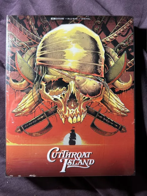 Cutthroat Island (4K Ultra HD, 2024) Steelbook Factory Sealed with Free Shipping