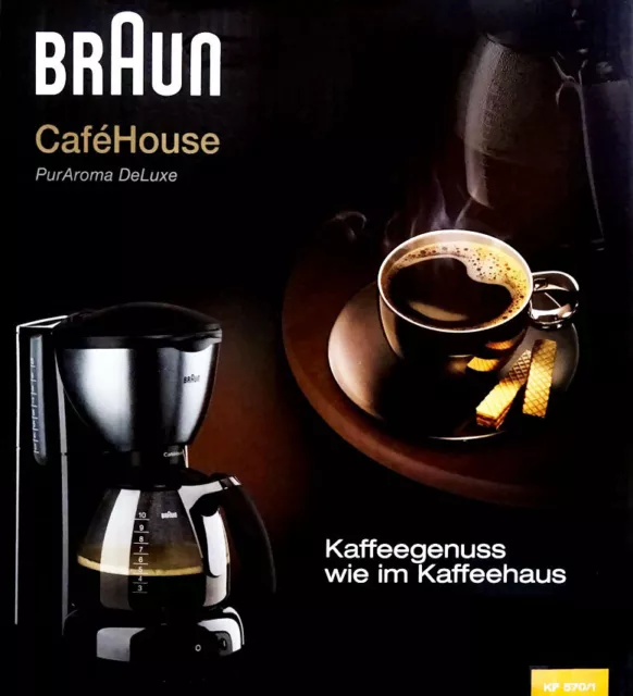 Braun Kaffeemaschine  CafeHouse Deluxe Filterkaffeemaschine KF 570/1