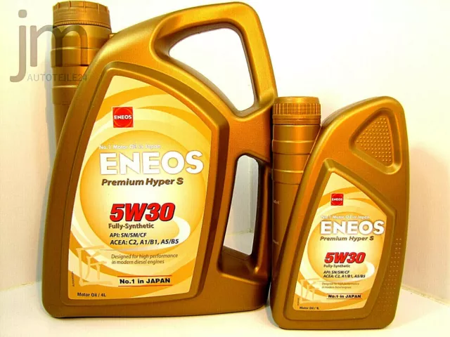 Aceite de motor 1L + 4L ENEOS PREMIUM HYPER S 5W-30 5W30 aceite totalmente...