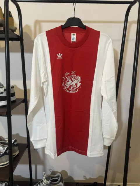 Ajax OG Football Shirt Retro Adidas Originals football Jersey Mens Size XL BNWT