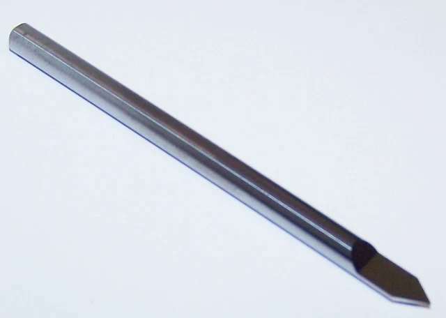 60 DEGREE HALF ROUND ENGRAVING TOOL - 3/16" DIA x 3" LONG