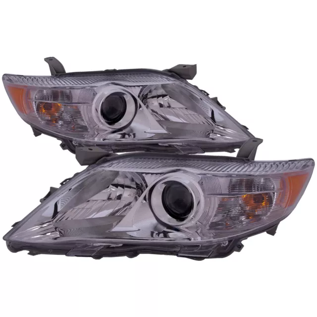 Headlight Pair CAPA Certified Fits 2010-2011 Toyota Camry Base LE XLE USA