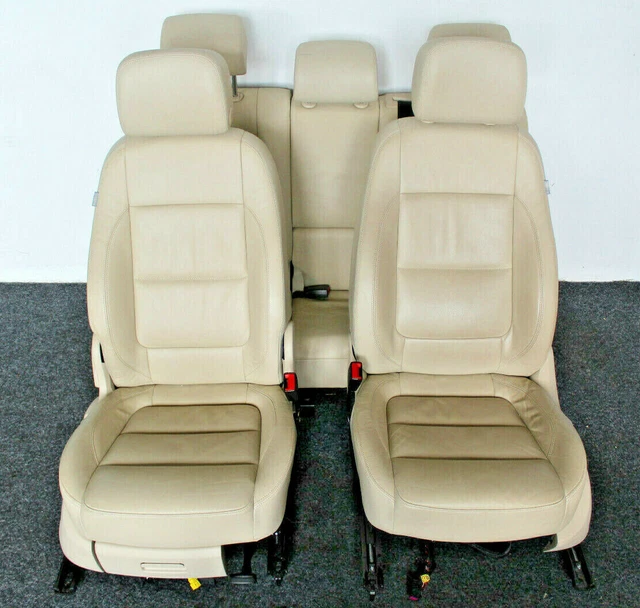 FODERE SEDILI AUTO FIAT NUOVA 500 SIMILPELLE GRIGIO /BIANCO - POSTERIORE 50% eBa