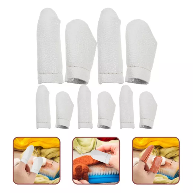 10 Pcs needle felting gloves finger costura Thimble Finger Knitting Finger