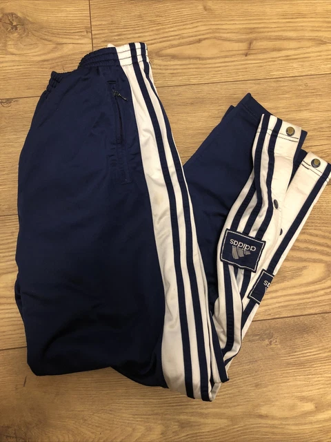ADIDAS VINTAGE TRACKSUIT Bottoms Track Pants Poppers Joggers