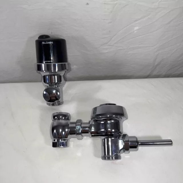 Sloan Royal (1) Automatic 3.5 Gpf, Toilet (1) Manual Flush Valve Chrome