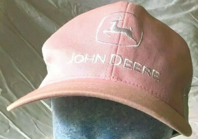 John Deere Pink SnapBack Snap Back Baseball Cap Hat Cary Francis Group