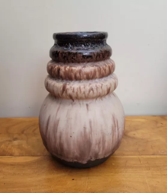 Scheurich WGP Mid-Century "Wien" Vase 269-18 Drip-Glaze Fat Lava 2