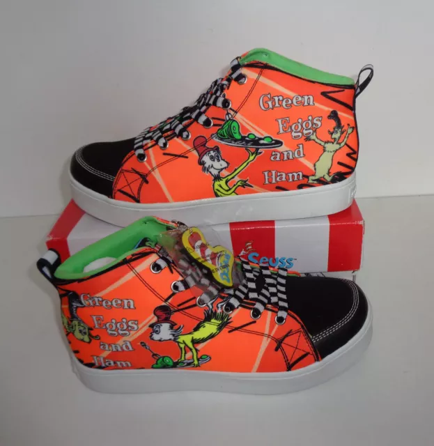 Skechers New Junior Girls Dr Seuss Comfort Casual Trainers Shoes RRP £55 Size 2