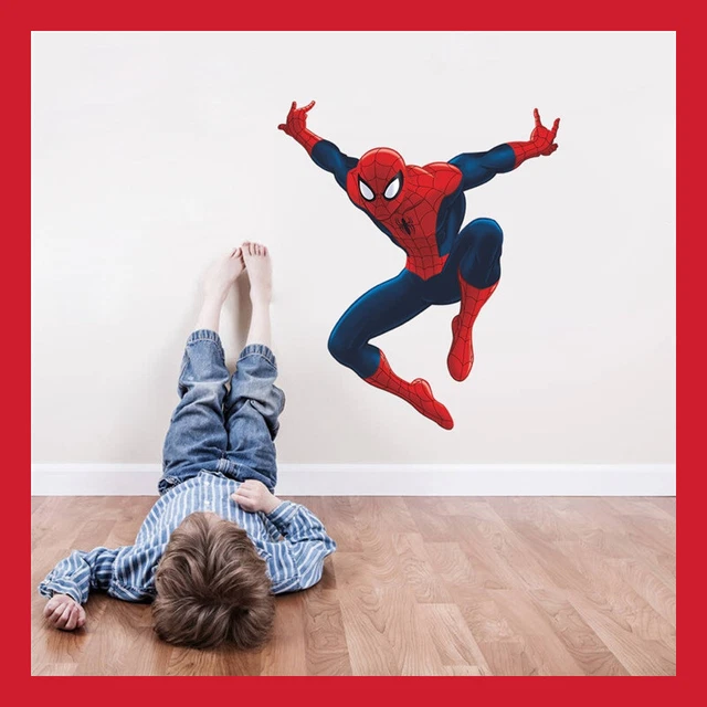 GRAND STICKER GEANT Mural 47X40 Spiderman Deco Poster Jeu Jouet Enfant