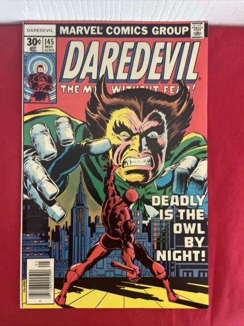 DAREDEVIL #145 MARVEL Comics Deadly is the Owl by Night $21.99 - PicClick