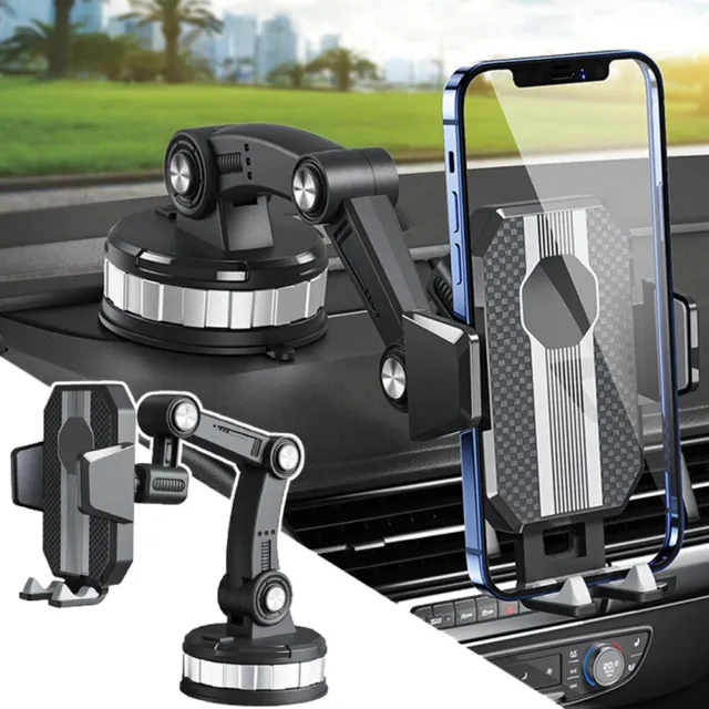 Car Phone Holder 360° Rotatable Suction Dashboard Windscreen Support GPS Mount