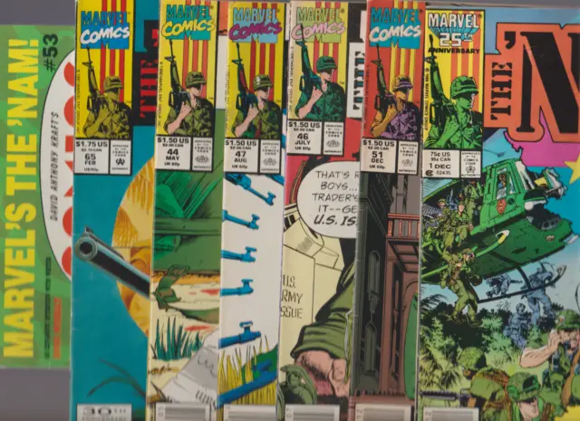 Marvel The 'Nam (1988) #1 44 46 47 51 65 + Comics Interview # 53 Readers