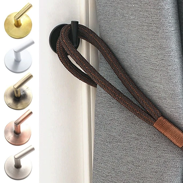 Practical Hold Wall Hanger Curtain Holdback Mounted Metal Hooks Curtain Holder