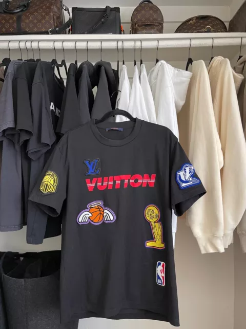 LOUIS VUITTON X NBA Multi Logo T-Shirt Black Size L $1,500.00 - PicClick