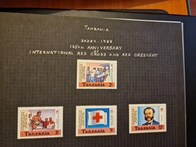 Tanzania 1988 Sg 616-619 125Th Anniv Of Red Cross Mnh
