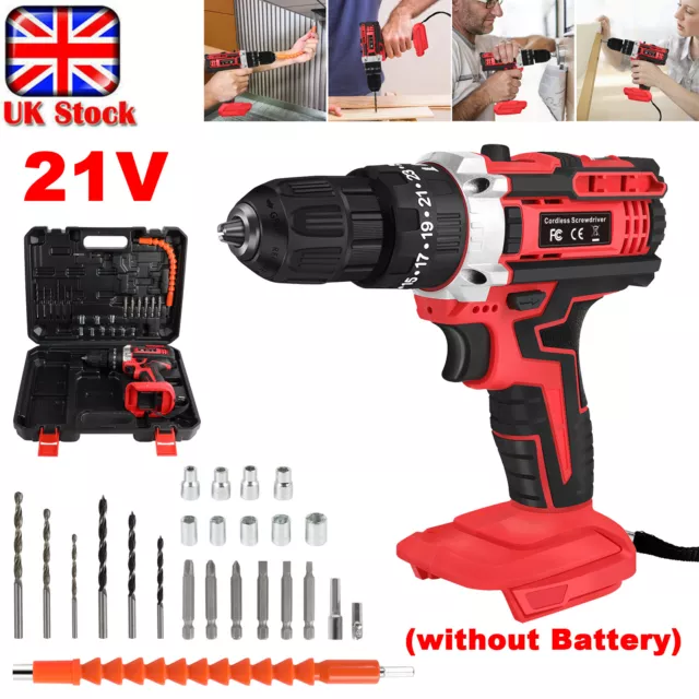 21V Cordless Drill Electric Screwdriver Power Driver Body For Makita 18V Battery