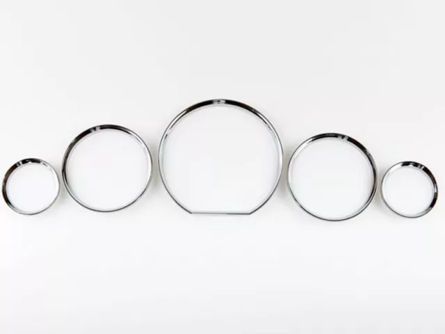 Cluster Dashboard Dial Gauge Rings Chrome For Mercedes Benz W140  R129 91-99