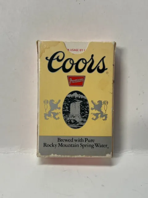 Vintage Coors Beer Playing Cards Bridge Size Complete Set Made USA