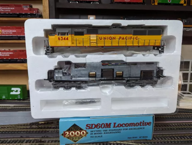 RS: Life Like Proto 2000 3 Pc Window SD60M: UP Union Pacific #6344 Item #30181