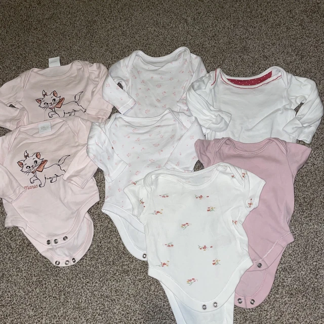 pacchetto di 7 body bambine 0-3 mesi