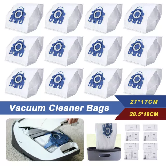 12x Vacuum Cleaner Bags For Miele 3D GN COMPLETE C2 C3 S2 S5 S8 S5211 Models OZ