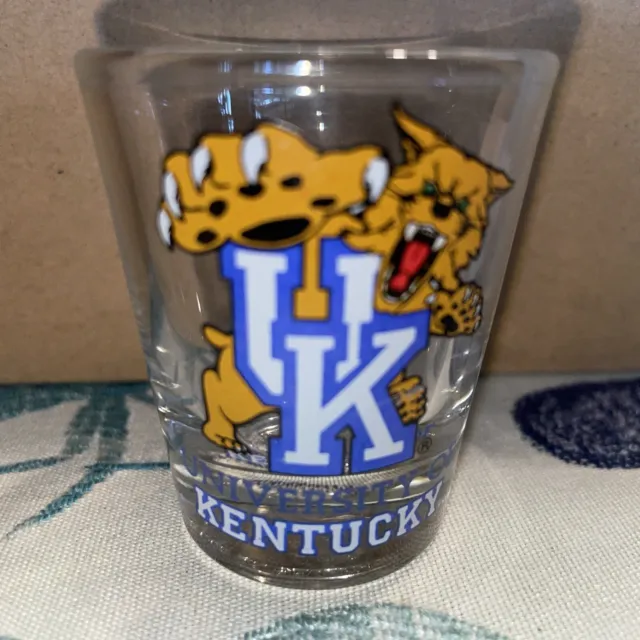 Vintage Logo-University of Kentucky Wildcats Standard Shot Glass - by hunter
