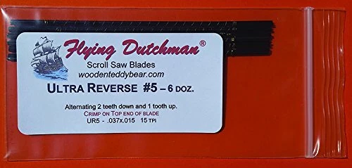 Ultra Reverse #5 Six Dozen Scroll Saw Blade Pack