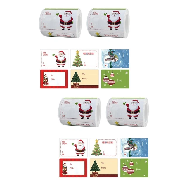 4 rollen von Kreative Weihnachten Tags Für Hause Party Bäckerei 4
