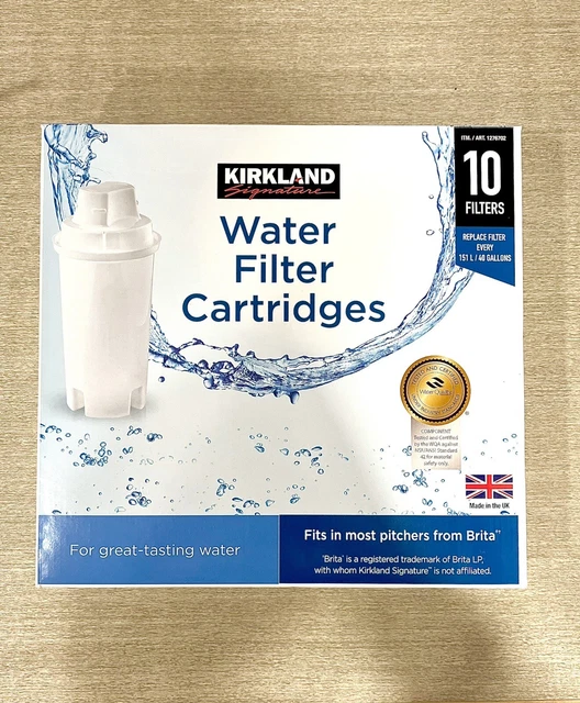 KIRKLAND SIGNATURE Brita Water Filter Cartridges 8 filters ONLY 16