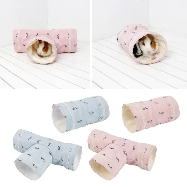 Guinea Pig Tunnels Collapsible Hideaway Toy for Hamster Rabbit Gerbil Rat