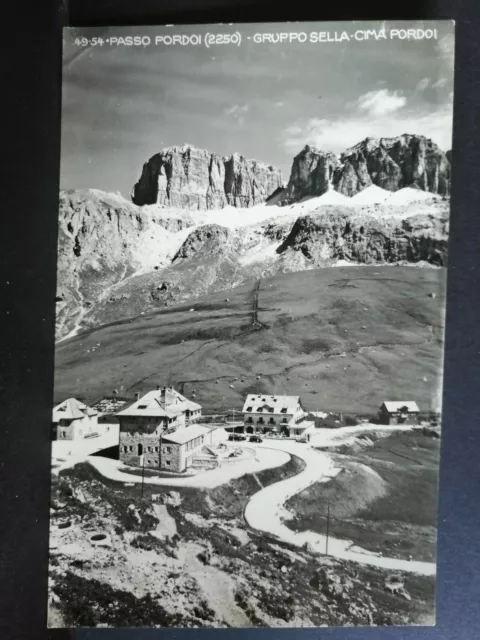 Cartolina Dolomiti Passo Pordoi Gruppo Sella Cima Pordoi D714