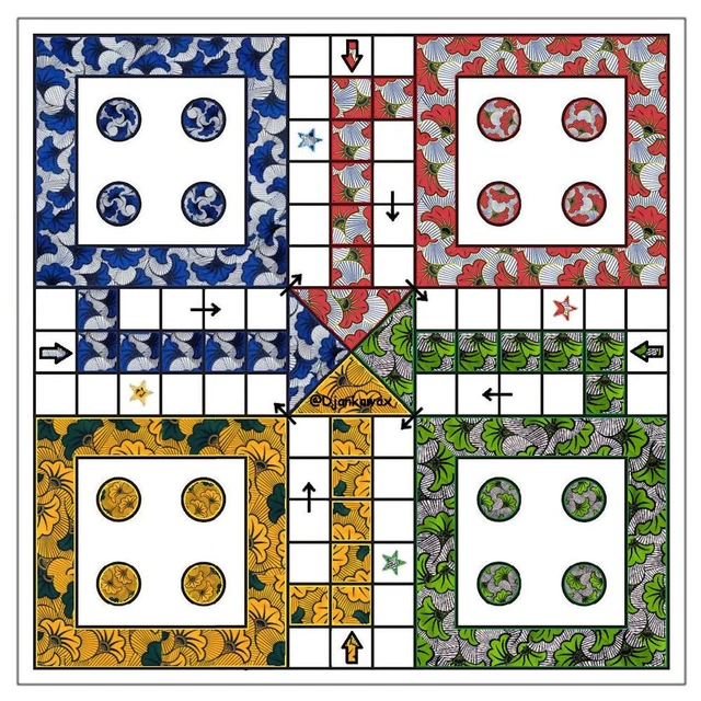 LUDO JEU FAIT Main custom impression avec vos images ou tissu pagne wax