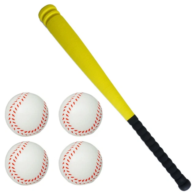 Jouet Baseball Enfants Paire De Battes De Baseball En Mousse 21 Pouces + 2 Balles Souples - Kit Entraînement Indoor Outdoor Pour Enfants Et Adultes