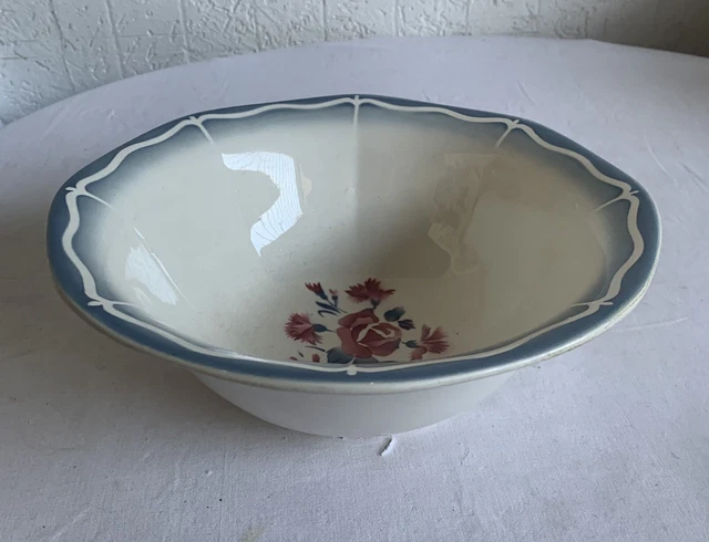grand saladier ancien digoin sarreguemines modele nina rosa Tbe