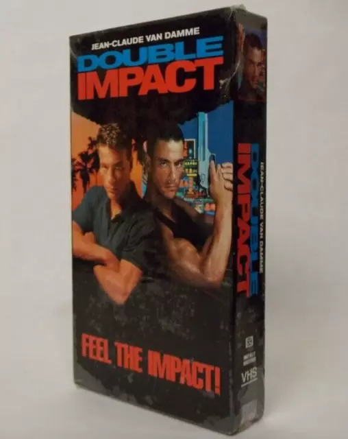 Double Impact Jean-Claude Van Damme Original Sealed VHS Tape 1991 Stone Group 3