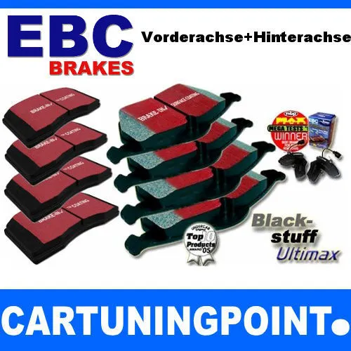 EBC Bremsbeläge VA+HA Blackstuff für Jeep Commander XK DP1732 DP1745