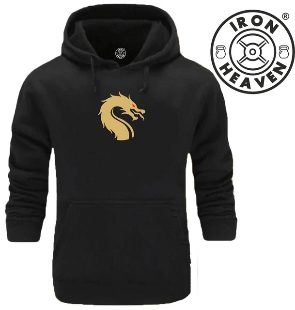 Dragon Hoodie Gym Clothing Bodybuilding Training Workout Exercise Boxing MMA Top