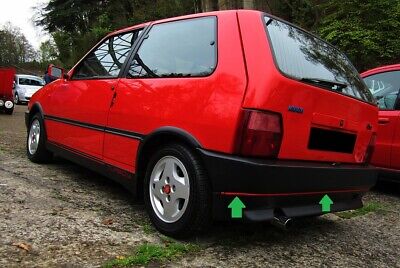 7613916 7614048 - Red Trim for Bumpers - Fiat Uno Turbo IE MK2